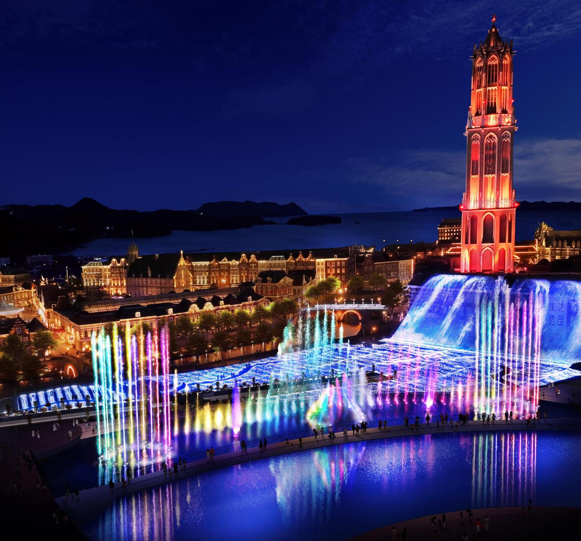 Hotel Den Haag Huis Ten Bosch Sasebo Ngoại thất bức ảnh Fountain of the Three Sisters